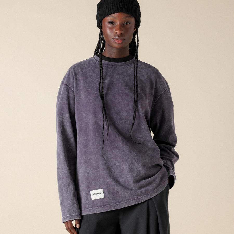 Mizuno SPORTSTYLE LONGSLEEVE T-SHIRT Purple
